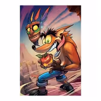 متال پوستر(براق)-طرح crash  -کد01-سایزA4