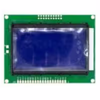 نمایشگر GLCD 64×128 گرافیکی بک لایت آبی با درایور KS108 فریم کوچک