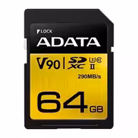 کارت حافظه‌ اي‌ ديتا مدل Premier ONE SDXC UHS-II U3 Class 10(V90) ظرفيت 64 گيگابايت