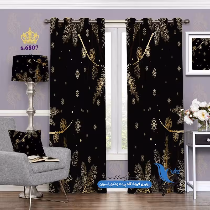 پرده پانچ طرح فانتزی کد S6807