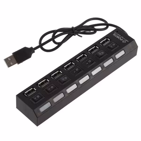 هاب کلید دار 7PORT USB2