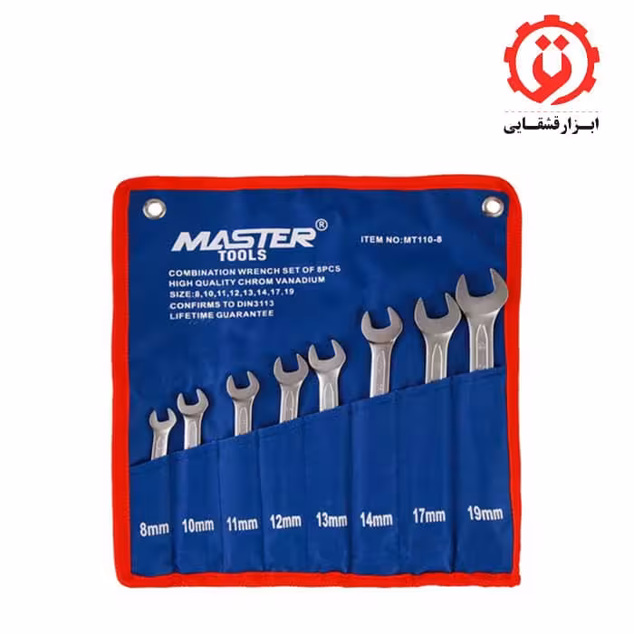 مجموعه 8 عددی آچار یکسر رینگی یکسر تخت مستر تولز مدل MT-110-8