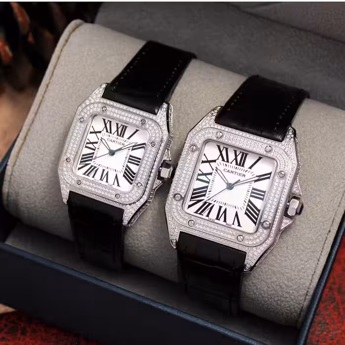 ساعت مچی ست كارتيه سانتوز نگين سوارسكی