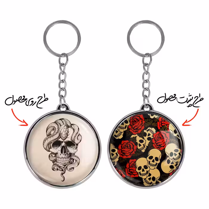 جاکلیدی خندالو طرح اسکلت مدل دوطرفه کد 11491155