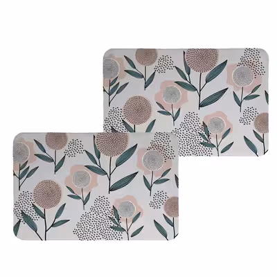 زیربشقابی طرح گل کد 8126 مجموعه 2عددی 