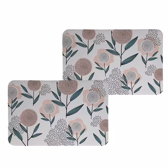 زیربشقابی طرح گل کد 8126 مجموعه 2عددی 