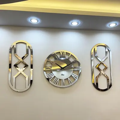 ساعت دیواری اِلِنسی مدل Helios به همراه آینه