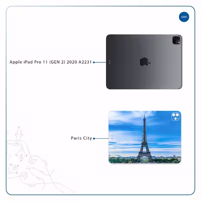 برچسب پوششی ماهوت مدل Paris City مناسب برای تبلت اپل iPad Pro 11 (GEN 2) 2020 A2231