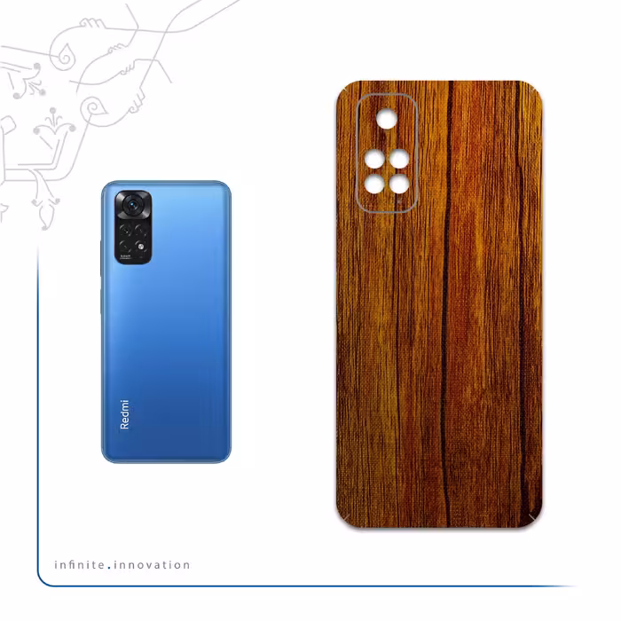 برچسب پوششی ماهوت مدل Orange-Wood مناسب برای گوشی موبایل شیائومی Redmi Note 11