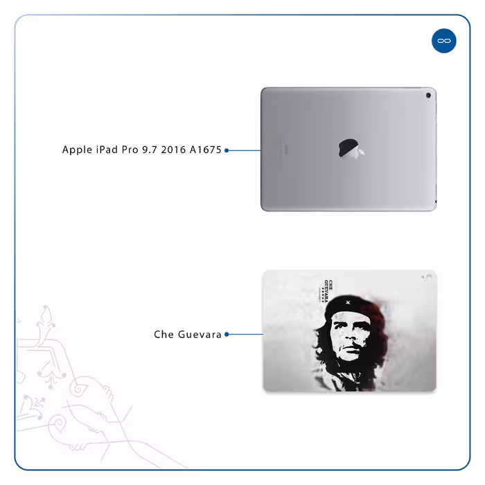 برچسب پوششی ماهوت مدل Che-Guevara مناسب برای تبلت اپل iPad Pro 9.7 2016 A1675