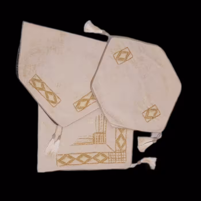 ست رومیزی 4 تکه طرح پتینه کد 0001