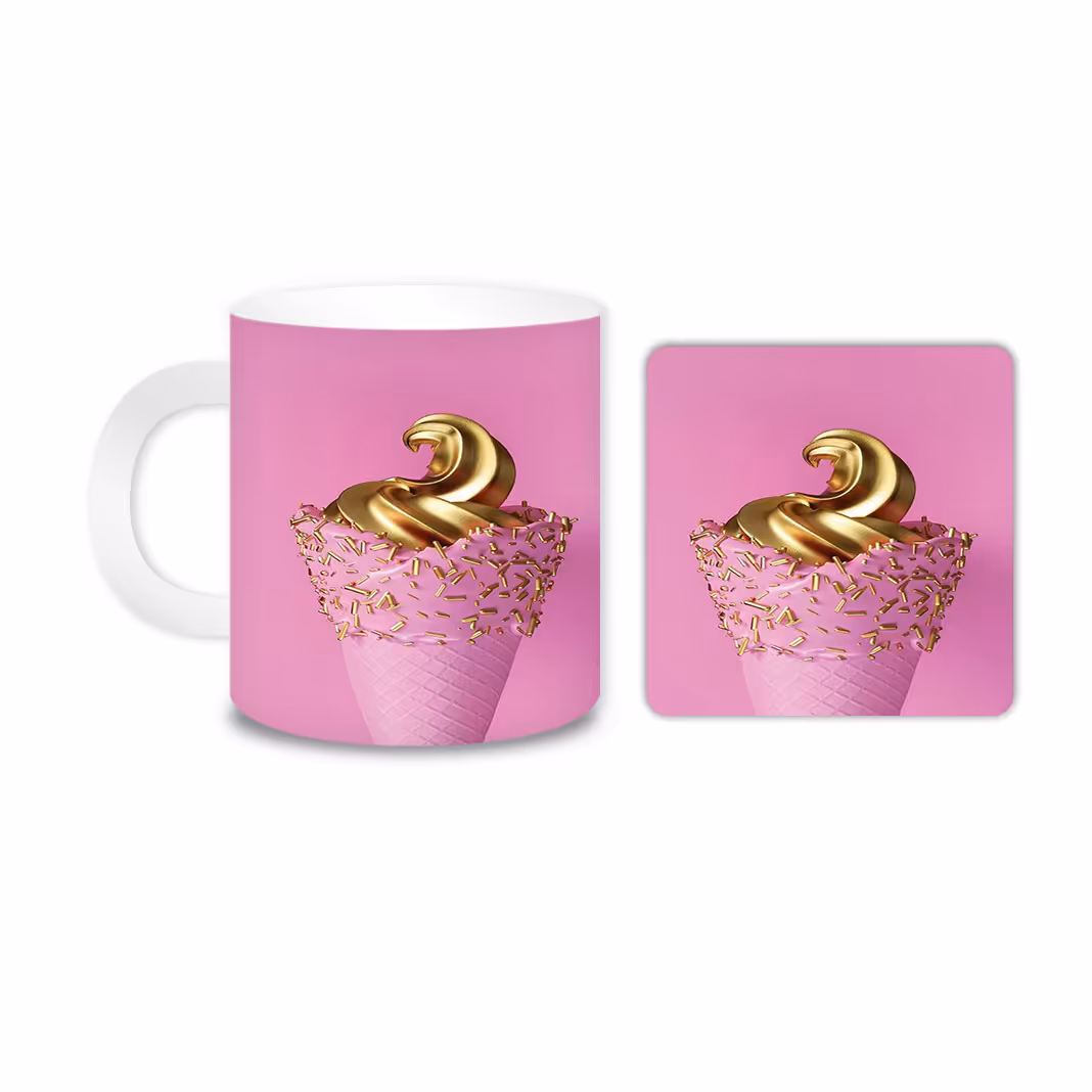 ماگ مدل بستی کد 1560 به همراه زیر لیوانی