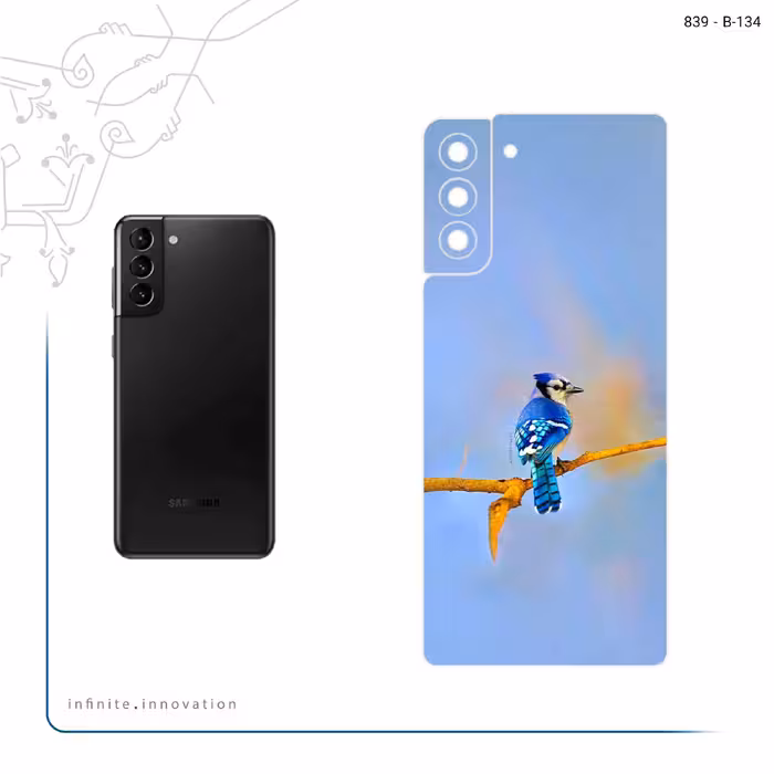 برچسب پوششی ماهوت مدل Cyanocitta cristata مناسب برای گوشی موبایل سامسونگ Galaxy S21 Plus 5G