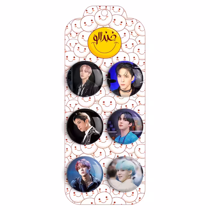 پیکسل خندالو مدل یونهو گروه ایتیز ATEEZ کد 1269B مجموعه 6 عددی