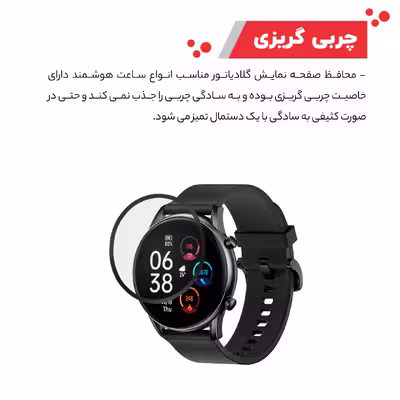 محافظ صفحه نمایش گلادیاتور مدل GWP1000 مناسب برای ساعت هوشمند هایلو RT2