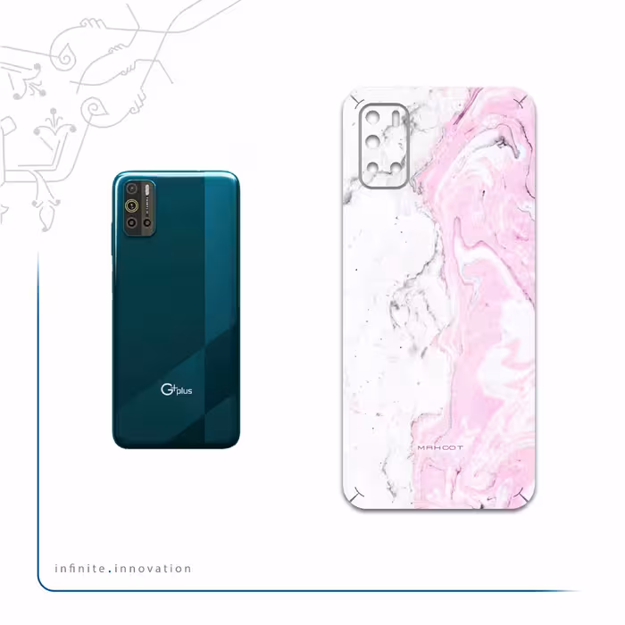 برچسب پوششی ماهوت مدل Blanco-Pink-Marble مناسب برای گوشی موبایل جی پلاس Z10