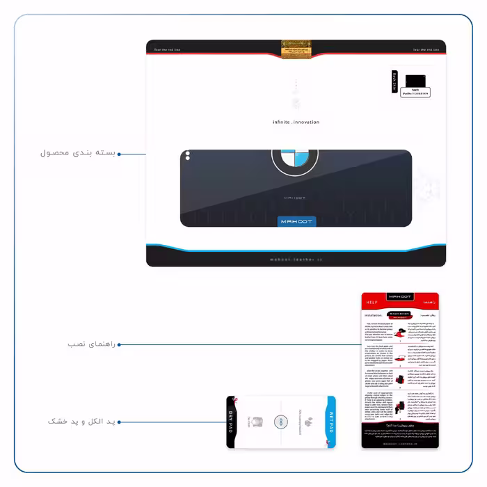 برچسب پوششی ماهوت مدل BMW مناسب برای تبلت اپل iPad Pro 11 2018 A1979