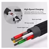 کابل تبدیل USB به MicroUSB/USB-C/لایتنینگ مدل 3:1 Flexi طول 1 متر