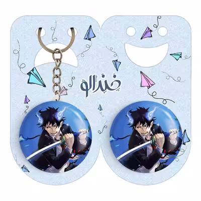 پیکسل خندالو مدل رین انیمه جنگیر آبی کد 16355 به همراه جاکلیدی