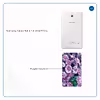 برچسب پوششی ماهوت مدل Purple-Flower مناسب برای تبلت سامسونگ Galaxy Tab 4 7.0 2014 T231