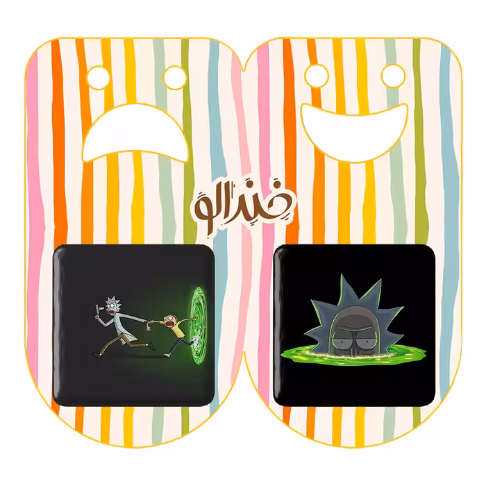 پیکسل خندالو مدل ریک و مورتی کد 32193215 مجوعه 2 عددی