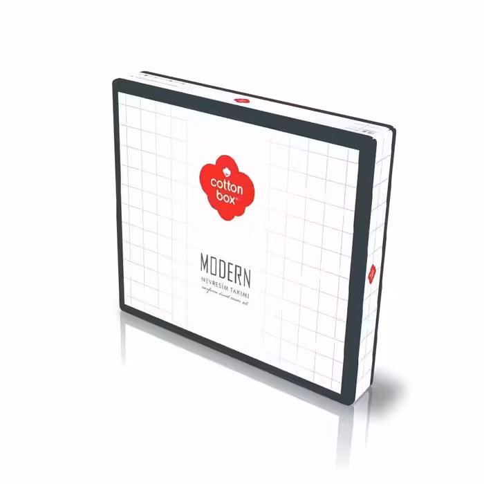 سرویس روتختی کاتن باکس مدل Modern طرح Stark دو نفره 4 تکه