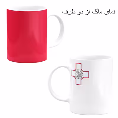ست هدیه ماگ طرح پرچم مالت مدل Malta کد M1