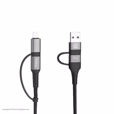 کابل تبدیل USB / USB-C به لایتنینگ / USB-C پرووان مدل PCC395PD طول 1 متر