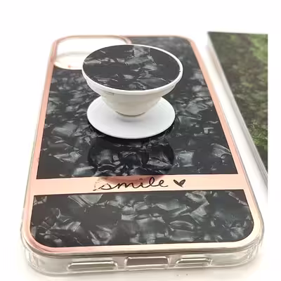کاور لاین کینگ مدل کریستال یخی مناسب برای گوشی موبایل اپل IPhone 11 pro Max به همراه پایه نگهدارنده