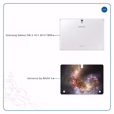 برچسب پوششی ماهوت مدل Universe-by-NASA-5 مناسب برای تبلت سامسونگ Galaxy Tab S 10.5 2014 T800