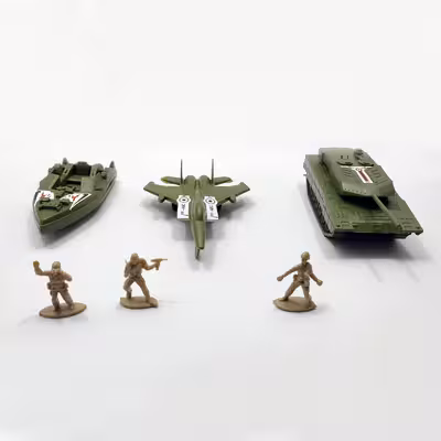 اسباب بازی جنگی مدل ست پادگان  کد 003 بسته 6 عددی