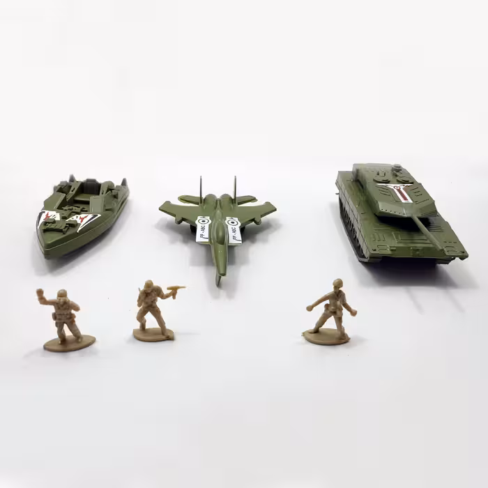 اسباب بازی جنگی مدل ست پادگان  کد 003 بسته 6 عددی