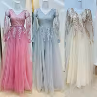 لباس مجلسی زنانه ماکسی و شب مدل پرستو - آبی سایز36 تا 44  Dress and long night