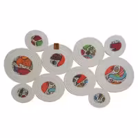 بنیس رانر نخ کتان 60 سانت طرح پرنده و تخم مرغ