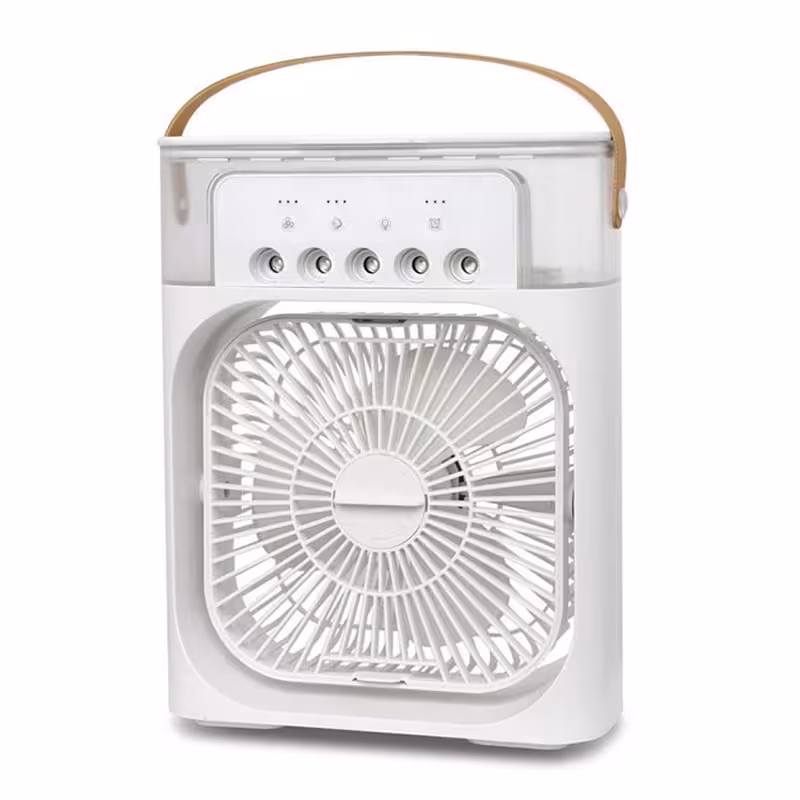 فن خنککننده قابل حمل با اسپری آب و مرطوبکننده هوا Air Cooler Fan