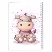 دفتر مشق کارتونی گاو