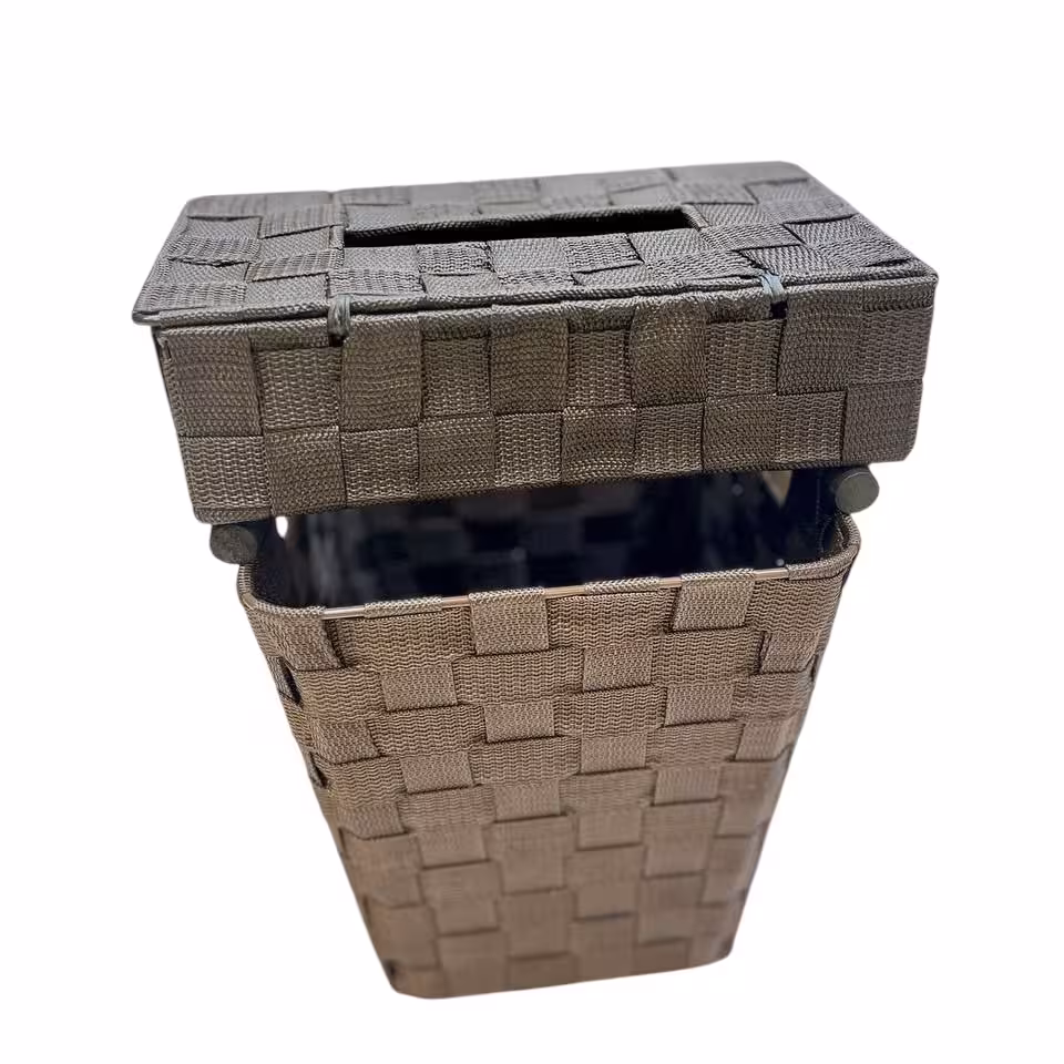 سطل و جا دستمال کاغذی نواری (تسمه‌ای) وارداتی