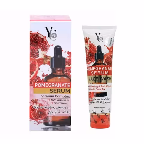 سرم انار yC 30 گرم شستشوی صورت انار 100 میلی لیتر حجم بسته بندی: 30 گرم 100 میلی لیتر