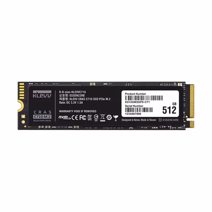 حافظه اس اس دی اینترنال کلو مدل CRAS C710 M.2 2280 NVMe ظرفیت 512 گیگابایت