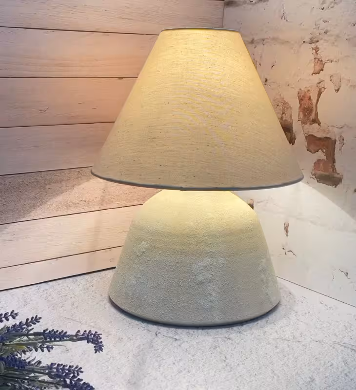 آباژور سفالی کف تخت ساده (پست پیشتاز پس کرایه)