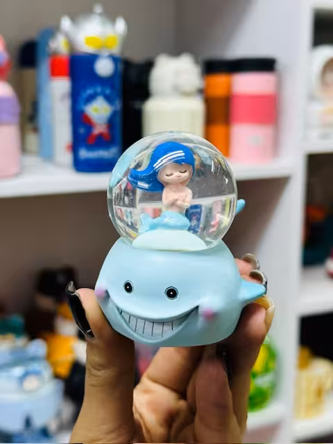 مینی گوی برفی چراغ دار پری دریایی وکوسه 4