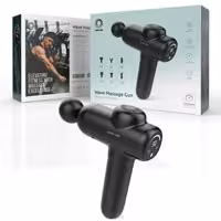 ماساژور تفنگی 30سرعته بهمراه نمایشگر دیجیتال Green lion wave Massager Gun