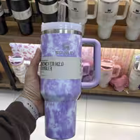 ماگ استنلی تامبلر ماربل بنفش اورجینال مدل Quencher H2.0 FlowState 1.18L