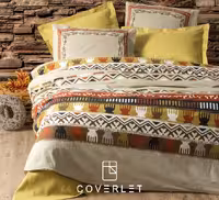 روتختی بژ خردلی طرح سنتی کاوری مدل Magnus