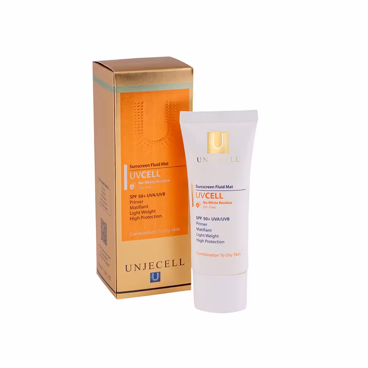 کرم ضد آفتاب یوویسل پوست چرب ـ Uvcell Sunscreen Fluid Mat Cream SPF 50 ـ آنژسل