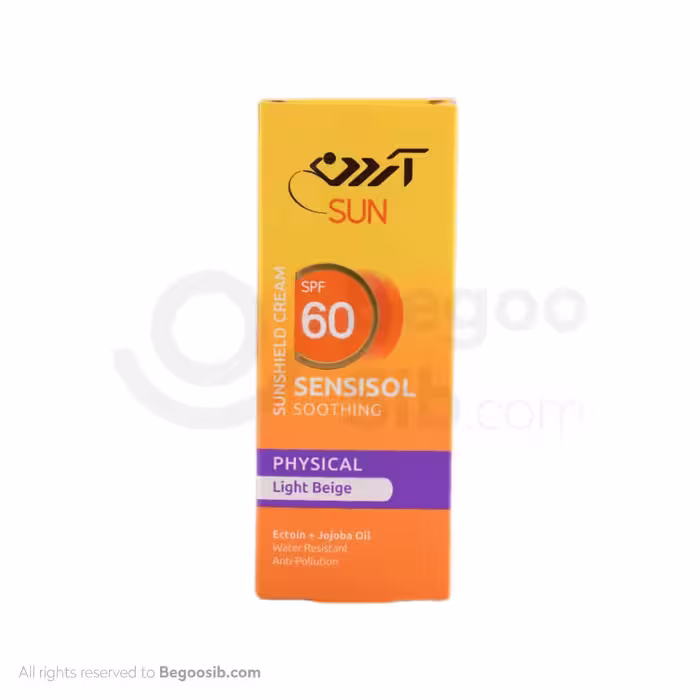 کرم ضد آفتاب فیزیکال آردن spf 60 پوست های حساس بژ روشن 50 میلی لیتری