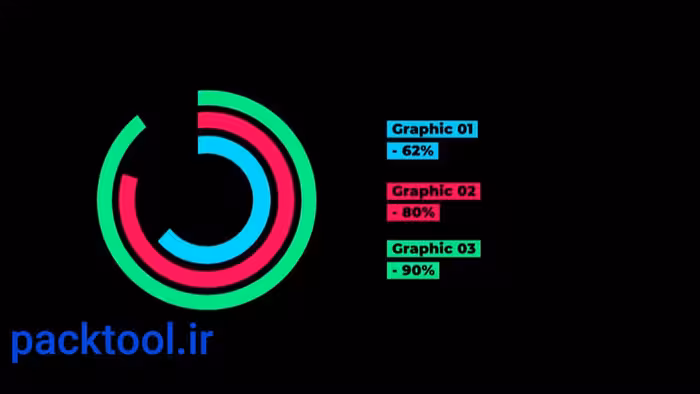 پروژه پریمیر اجزای تایتل و تمپلت های متحرک اینفوگرافیک Infographics - پک تول