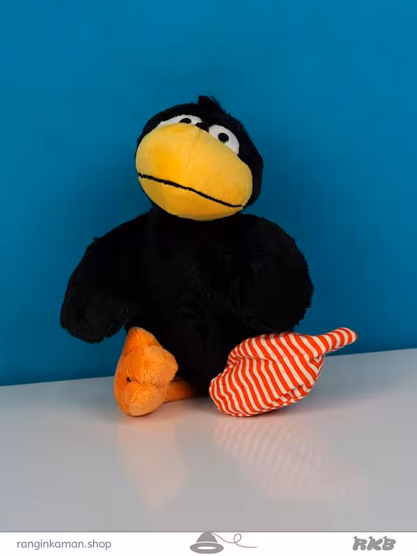 عروسک کلاغ جوراب راه راه Striped sock crow doll