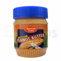 کره بادام زمینی با طعم کرانچی امریکن گریین 340گرمی(American green) 