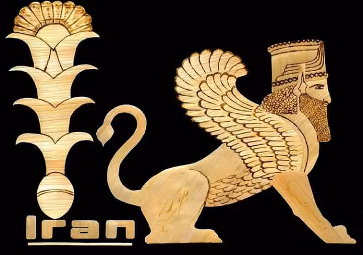 تابلو معرق و محرق ساقه گندم طرح ایران کد 10642